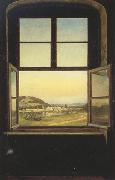 View of Pillnitz Castle from a Window (mk22)